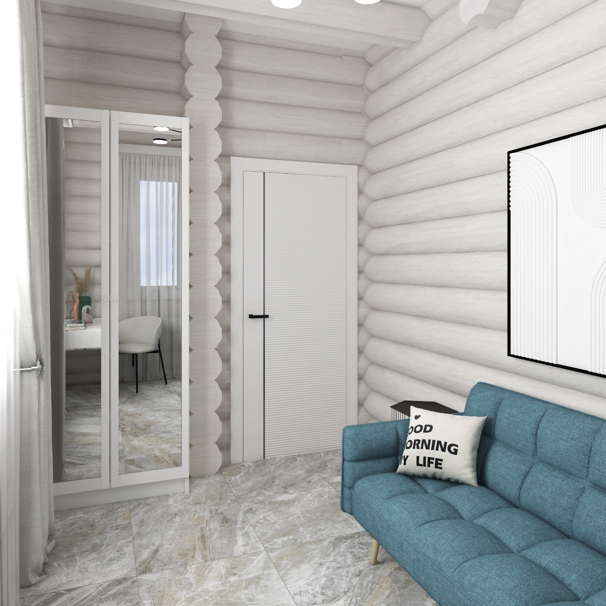 Проект загородного дома из сруба