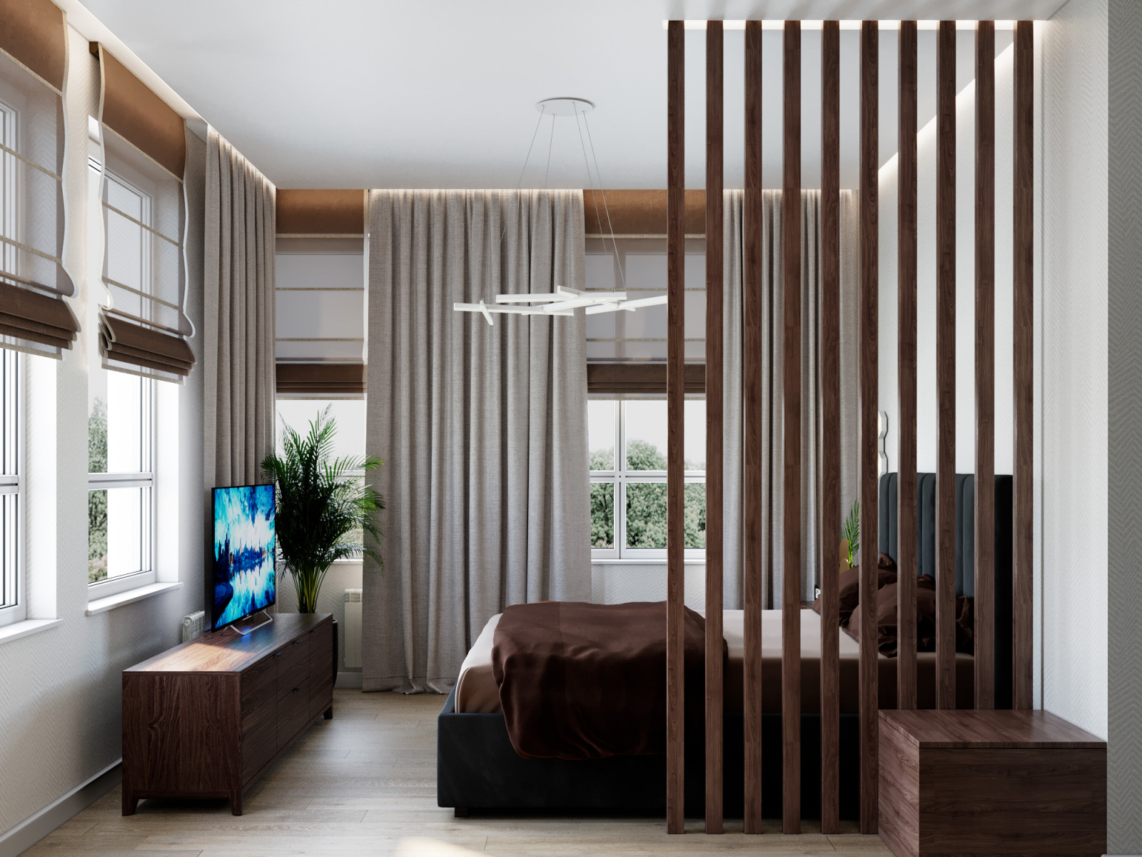 Дизайн двухкомнатной квартиры 44 м2