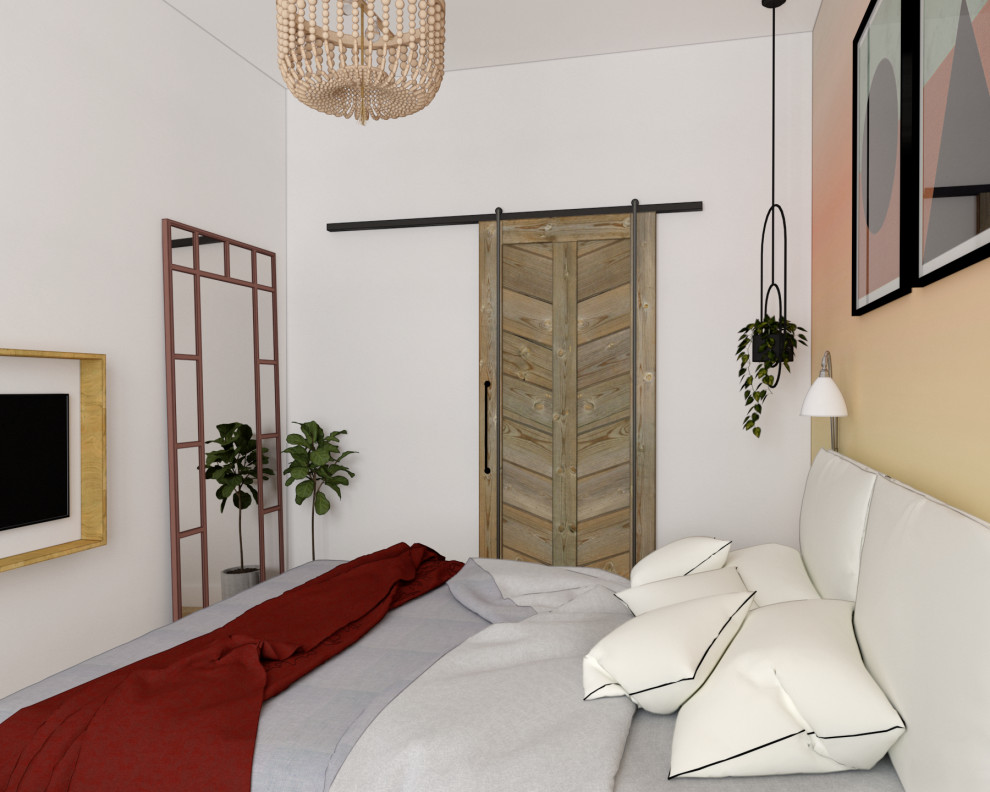 Интерьер с красными акцентами