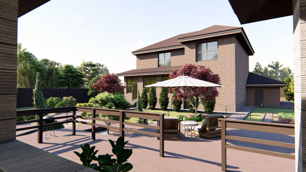 Архитектурные проекты коттеджей, ландшафтный дизайн