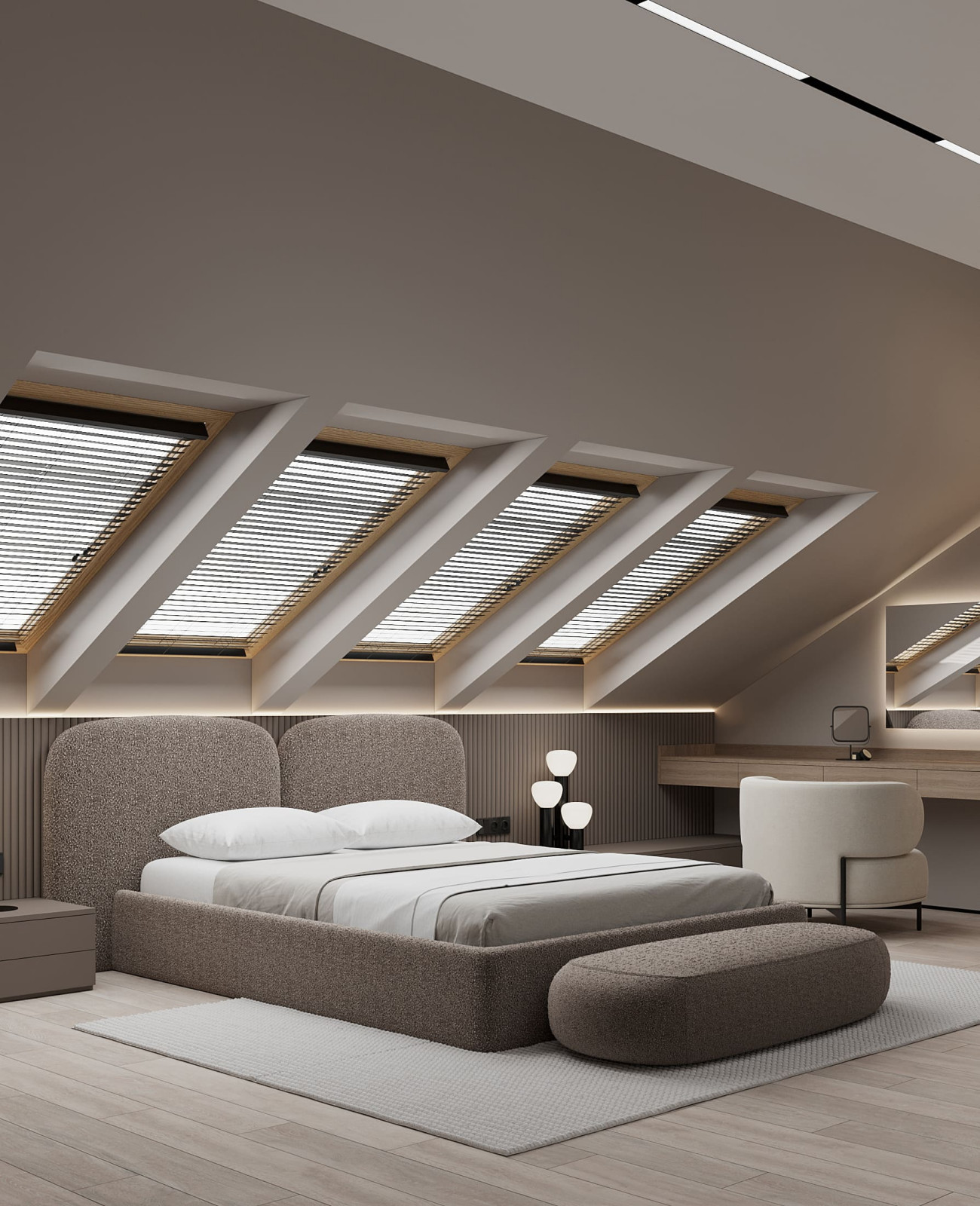 Дизайн-проект пентхауса для молодой пары