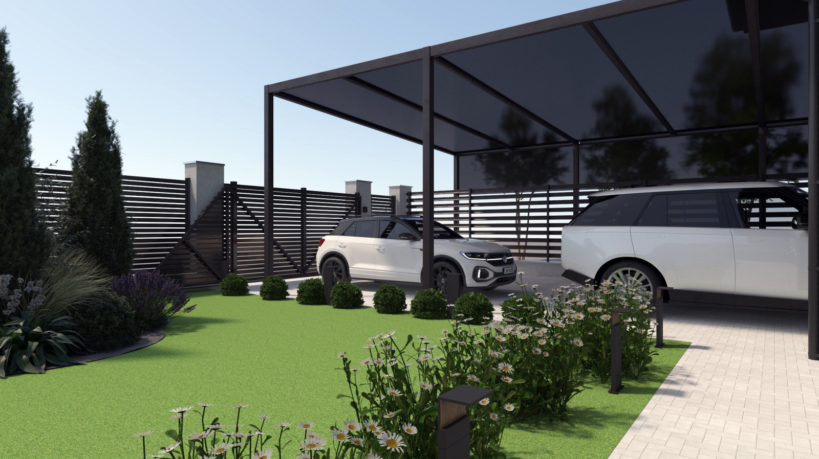 Дом ландшафтный дизайн