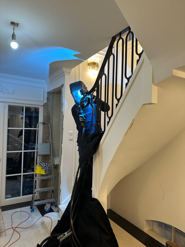 Обложка проекта: Smeedijzeren trapleuning en balustrade in moderne stijl – maatwerk door Ox-Iron