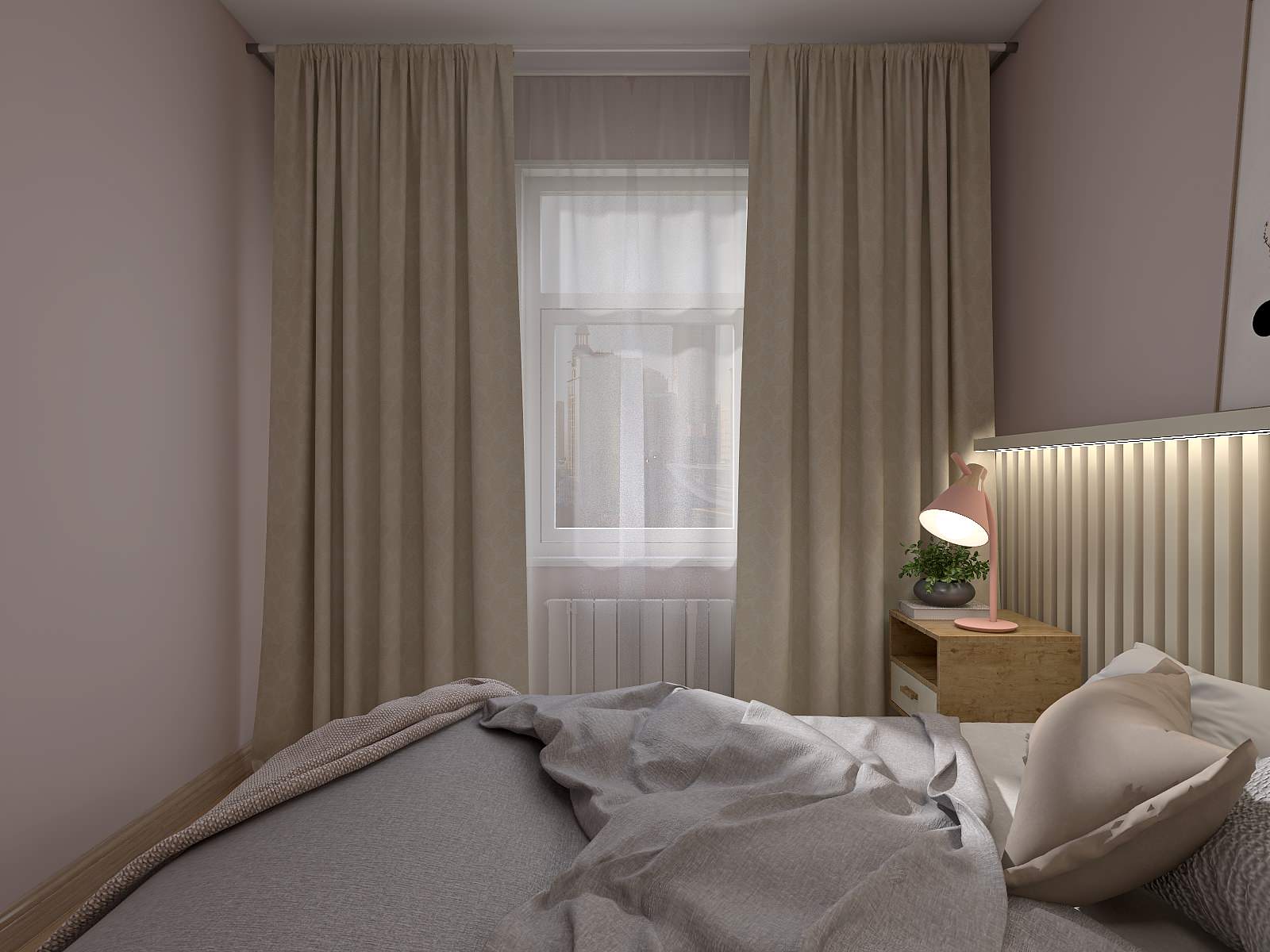 Спальня ЖК "Юнтолово"