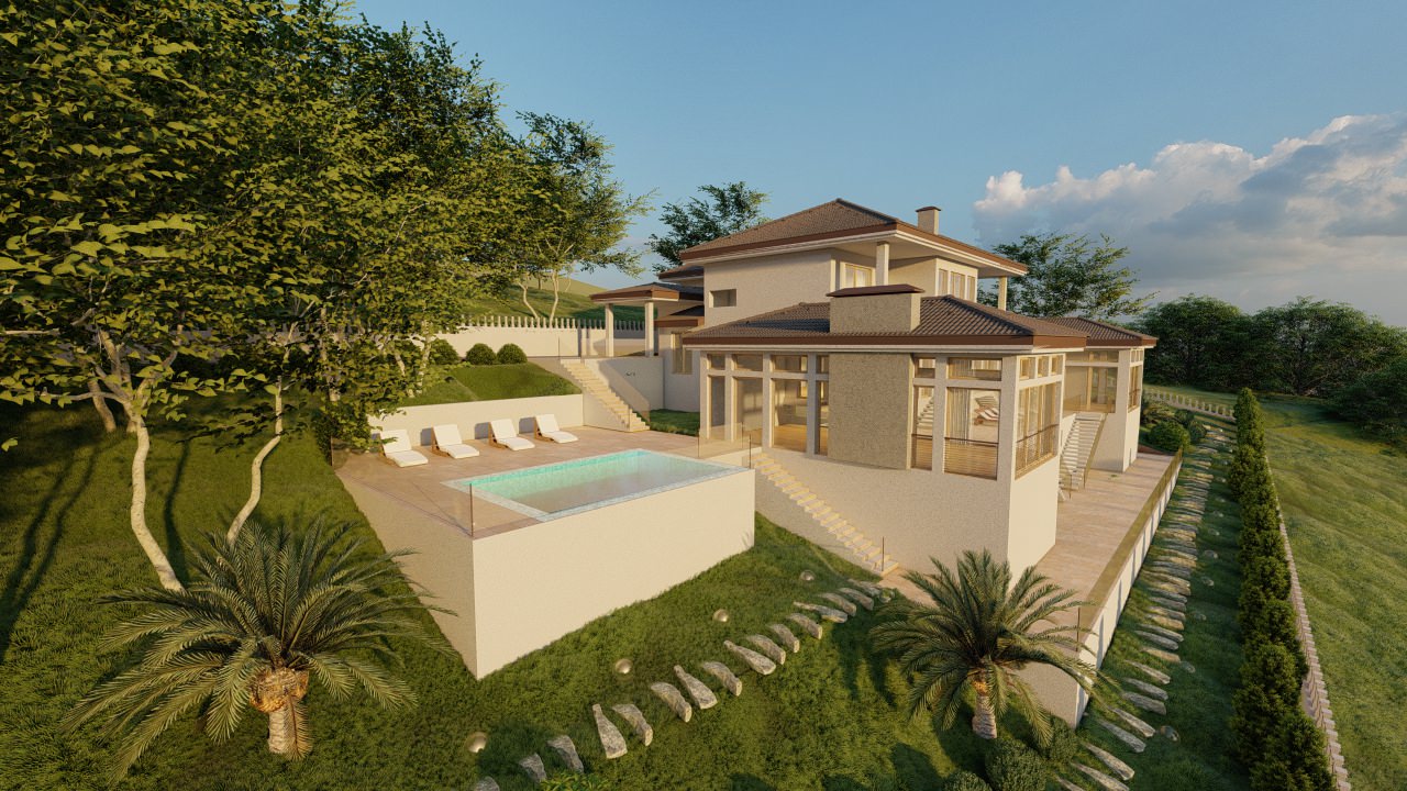 Благоустройство загородного дома (S 40 соток)