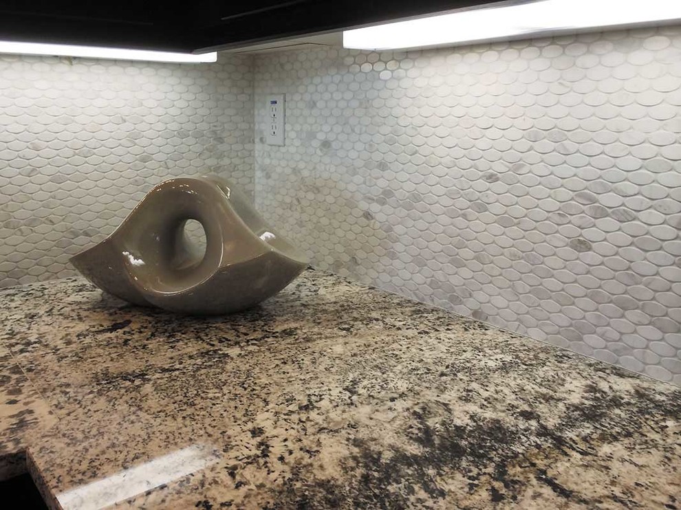 Мозаика из натурального камня в интерьере