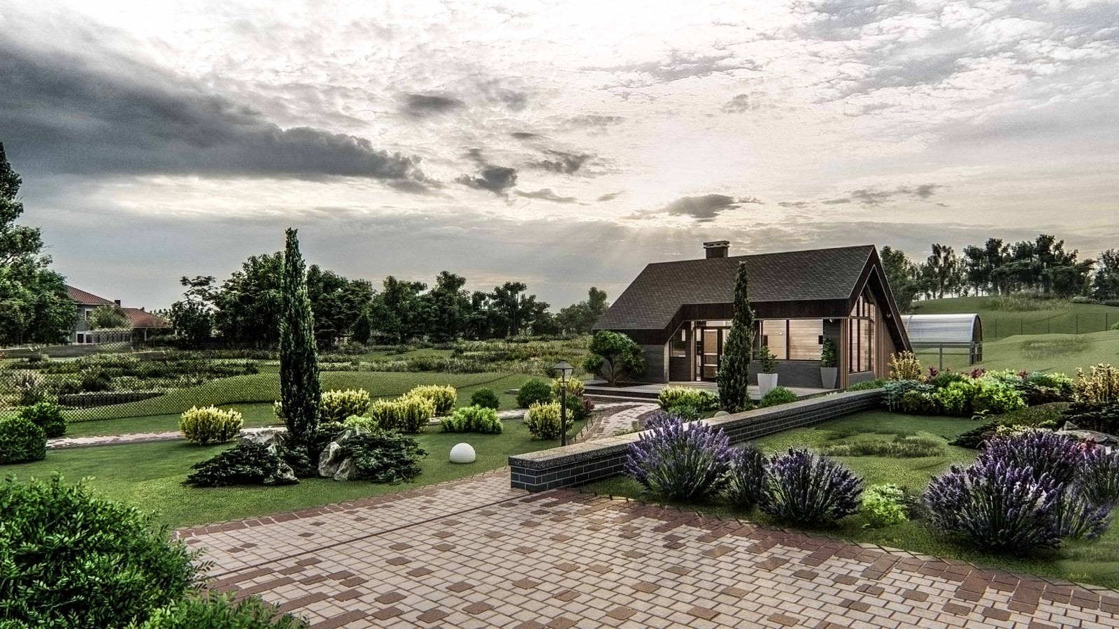 Архитектурные проекты коттеджей, ландшафтный дизайн