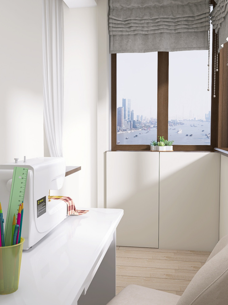 КУХНЯ-ГОСТИНАЯ + СПАЛЬНЯ И КОМНАТА ДЛЯ СЫНА 54 КВ.М.