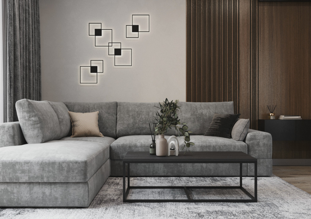 Обложка проекта: Трехкомнатная квартира 100 кв.м