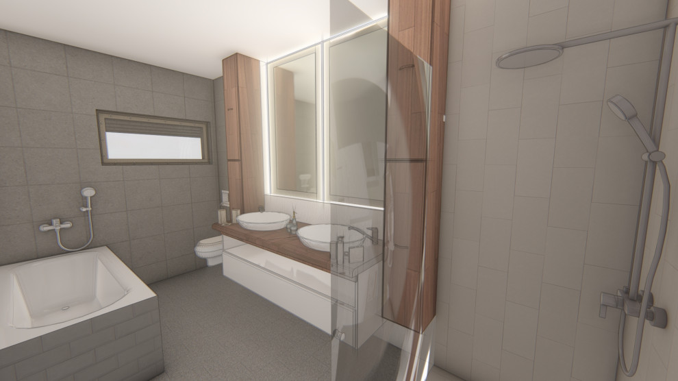 Планировки существующего коттеджа и планировка территории