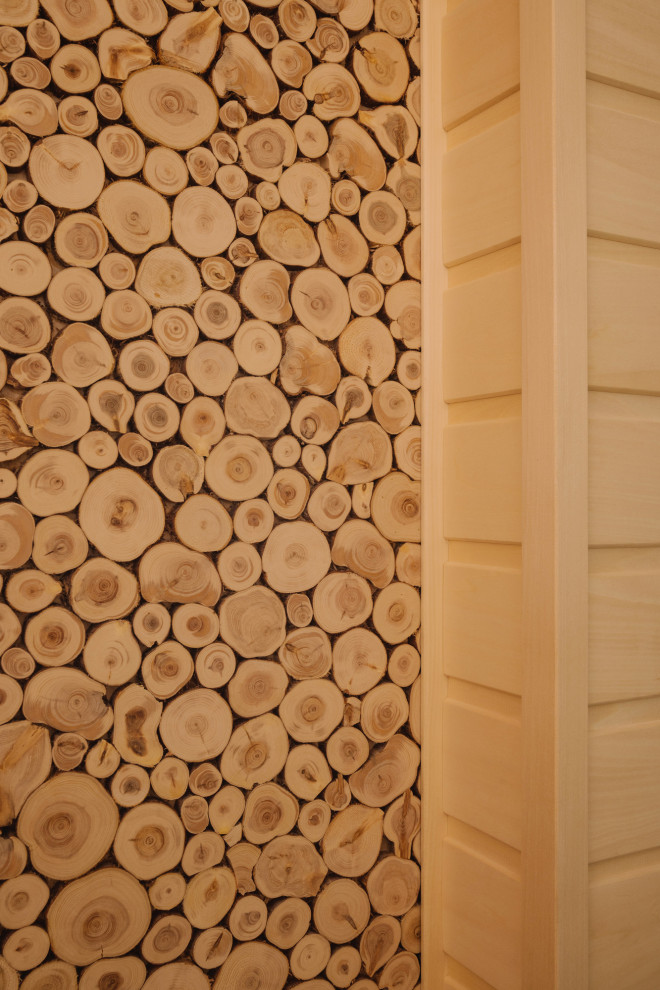 Можжевеловое панно в сауне.