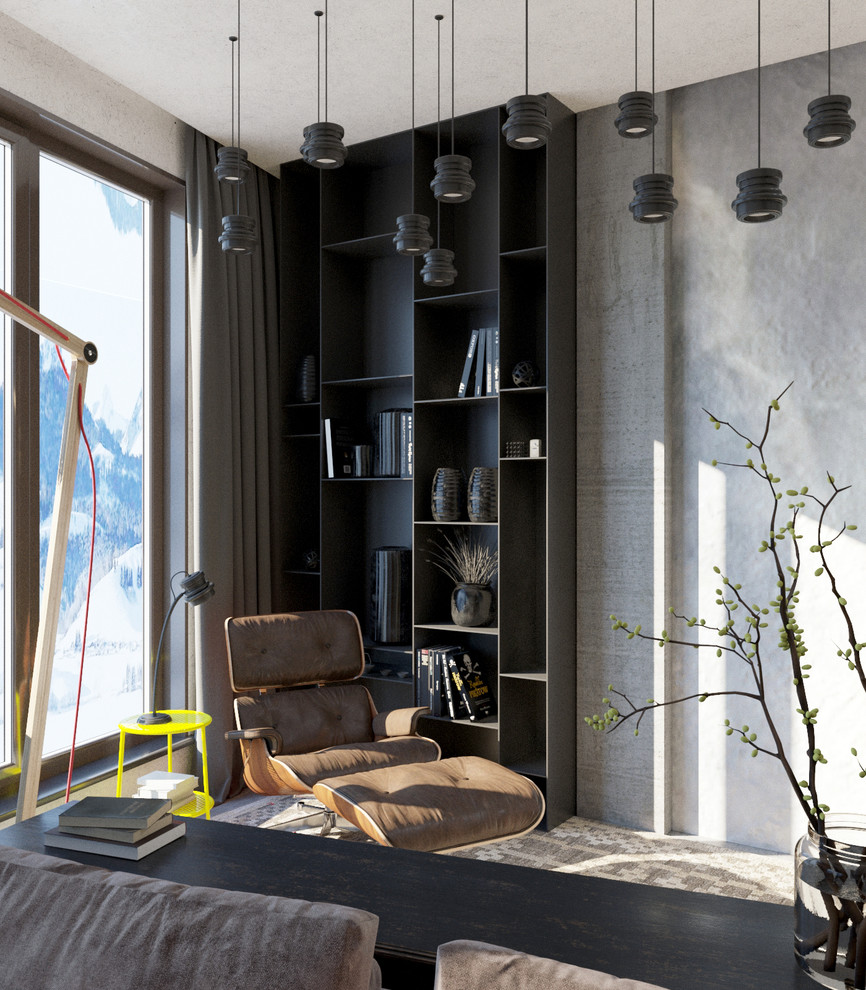 Брутальная двухуровневая квартира в Сочи