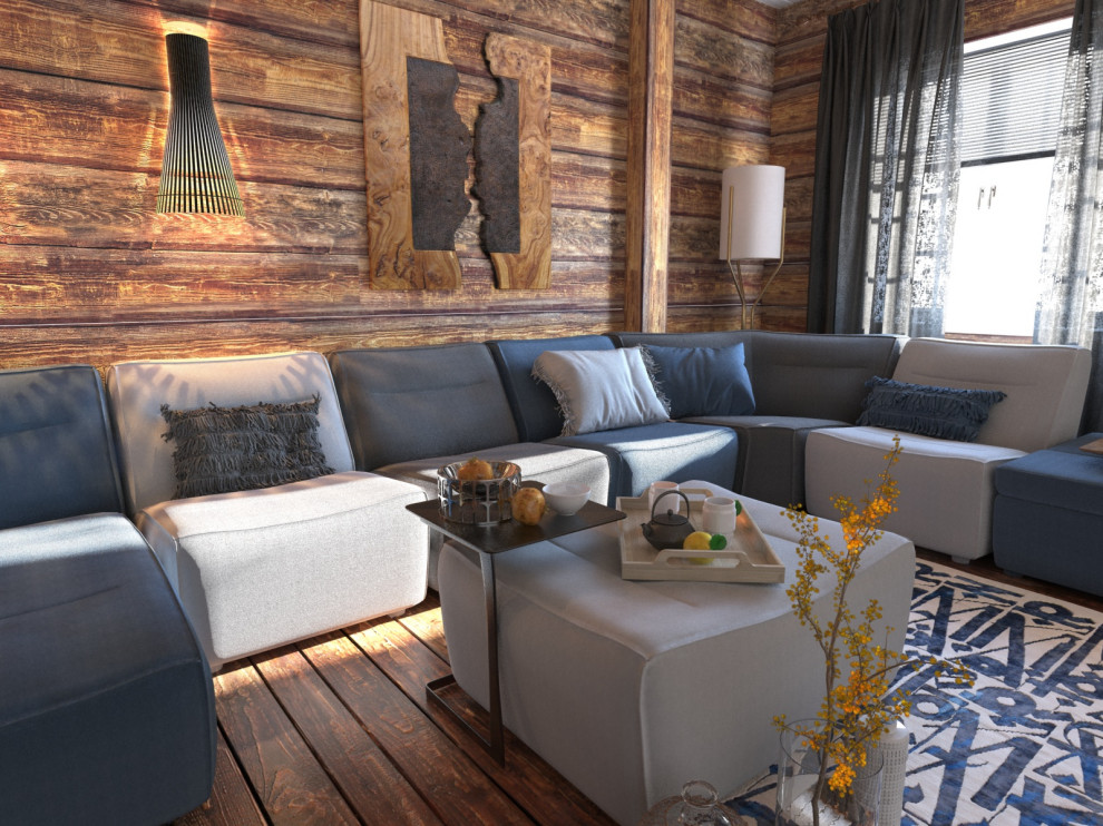 Гостиная в загородном доме