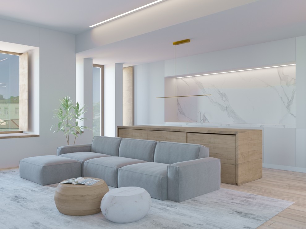 Проект квартиры в стиле минимализм в Малом Кисловском переулке