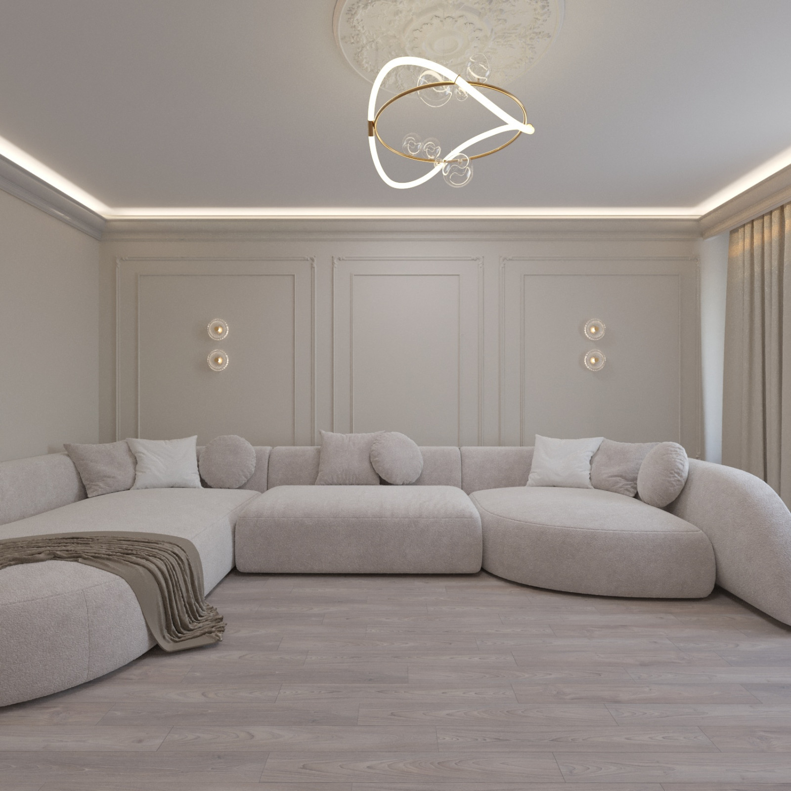 Эскизы к интерьеру в современной классике