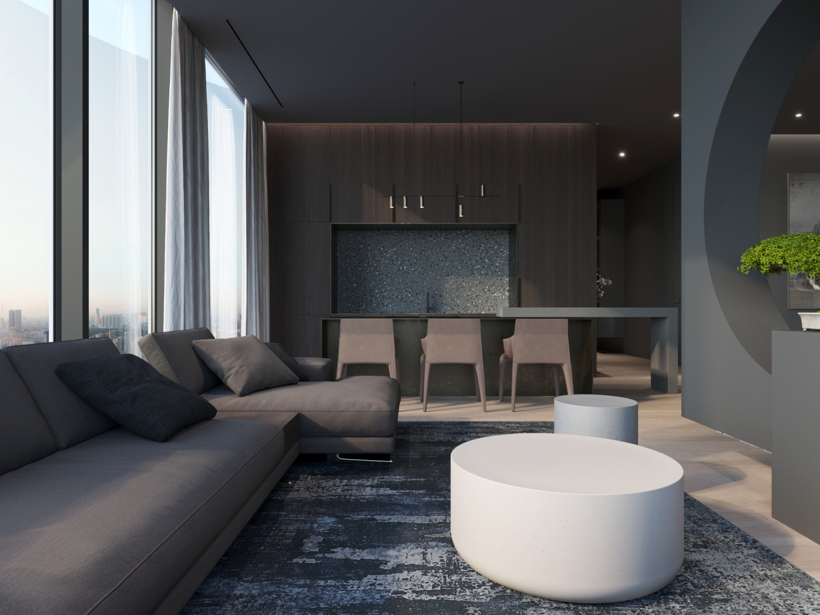 Обложка проекта: Интерьер в квартире в ЖК capital towers