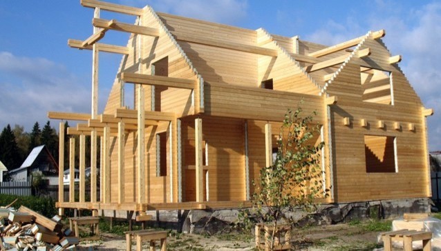 Дома из термобруса-клееного бруса с утеплителем