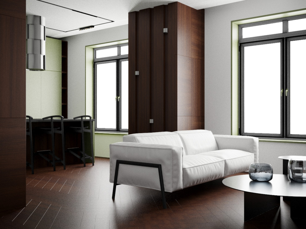 Дизайн кухни гостиной