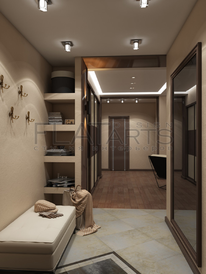 Дизайн 3-ной квартиры 97кв.м. в современном стиле