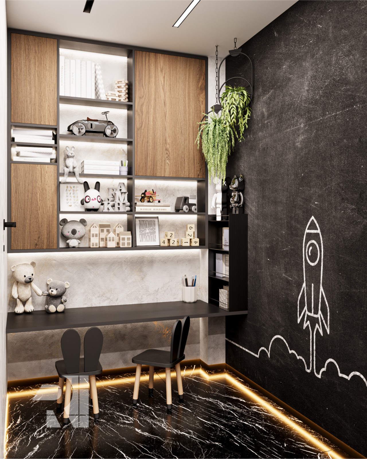 Дизайн салона красоты в стиле современный ар-деко