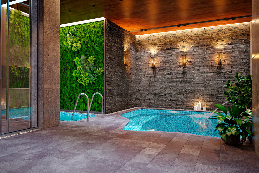 Спа-зона на цокольном этаже загородного дома - 600 кв.м