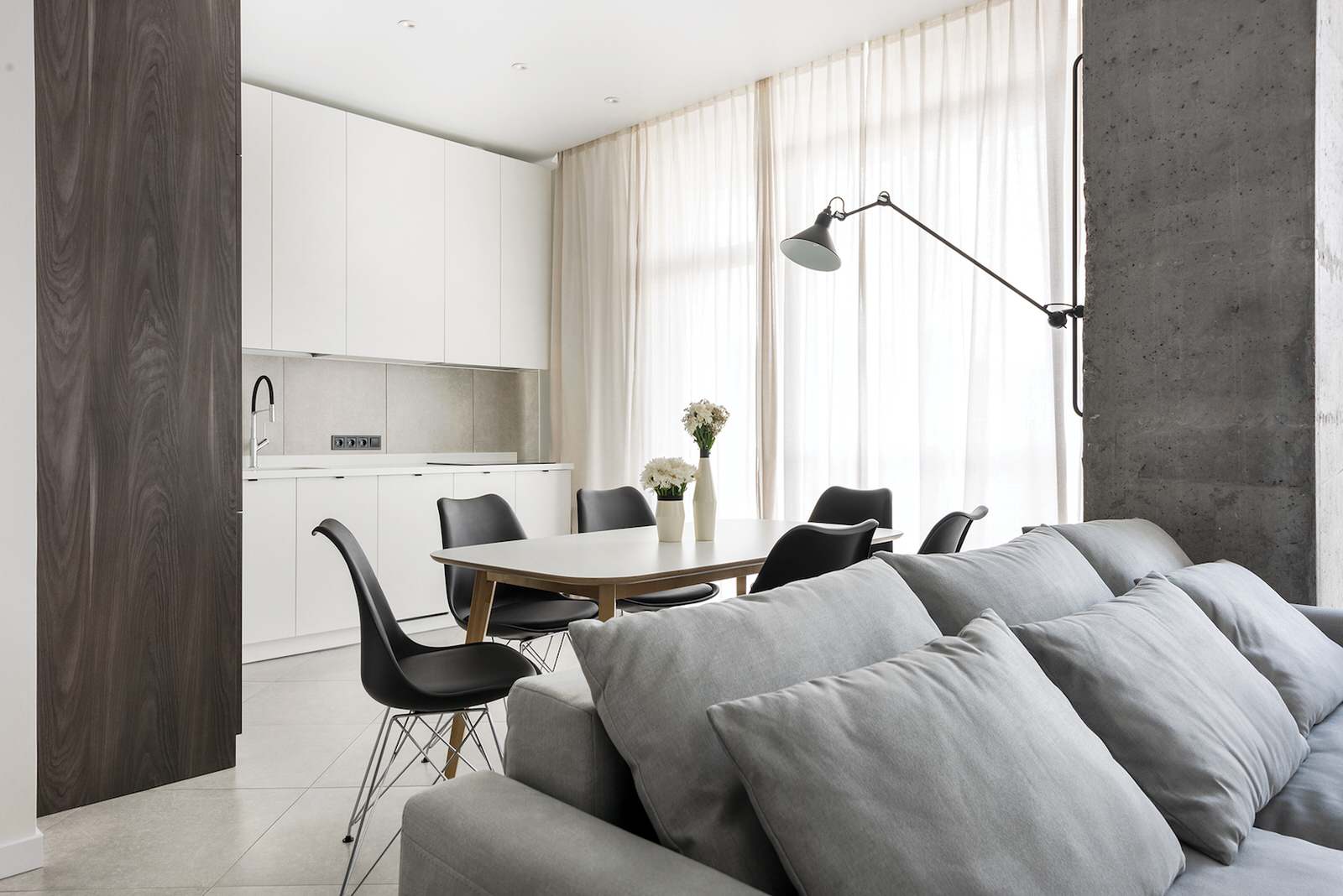 Квартира 66 м2 под сдачу в клубном доме с панорамным остеклением