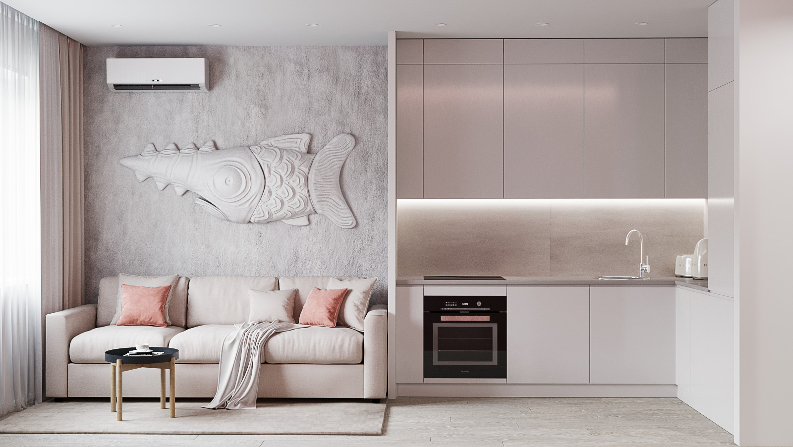 Квартира с элементами этники.