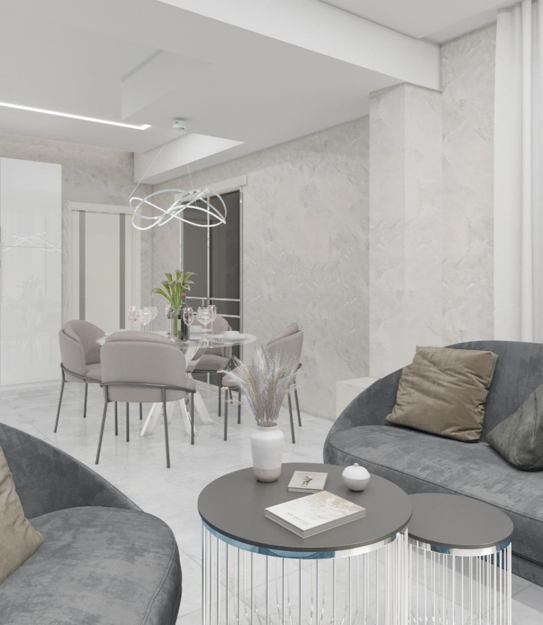 Проект 2-х комнатной квартиры в Апартаментах Лахта Плаза