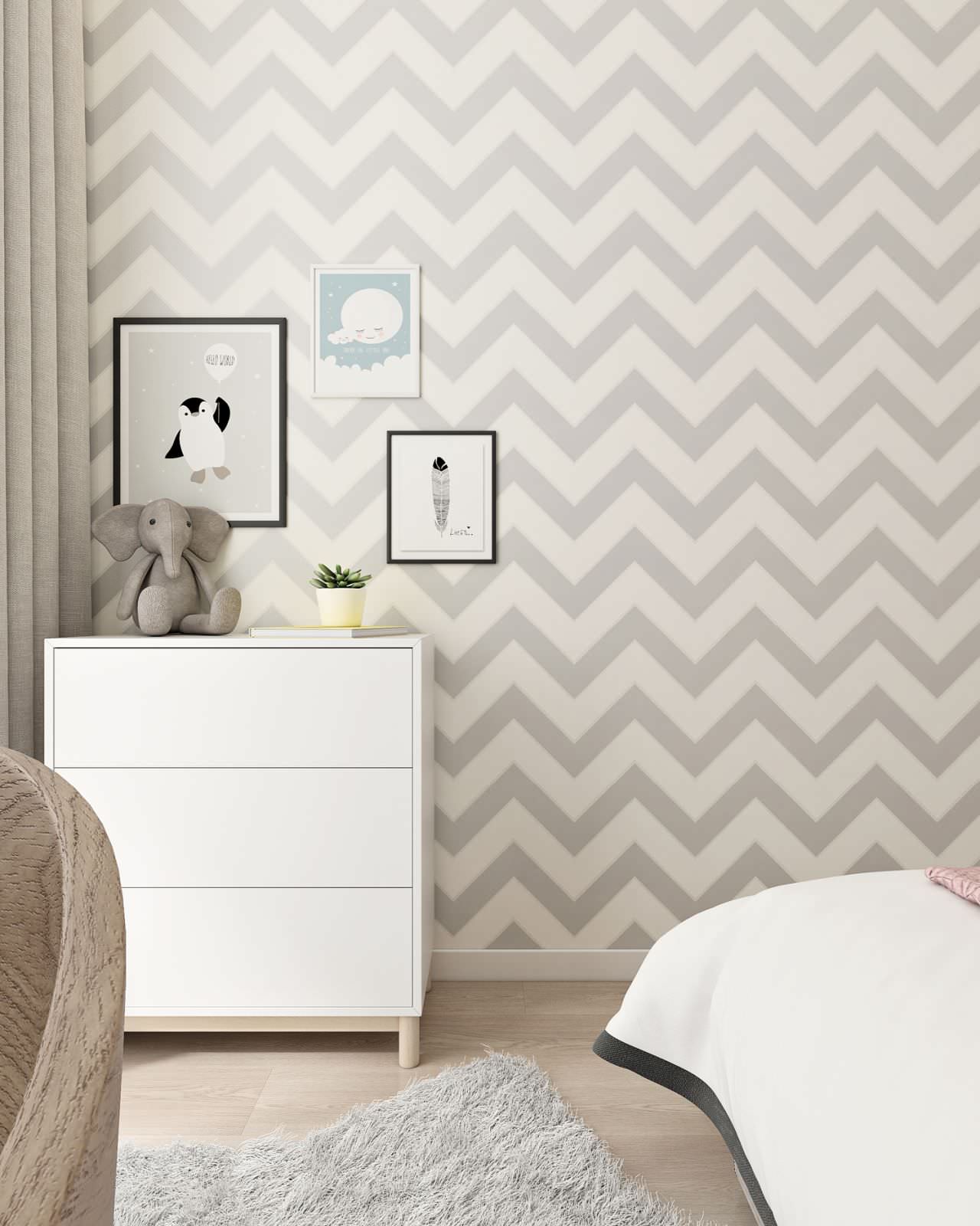 Интерьер квартиры 70 кв.м. для семьи с двумя детьми