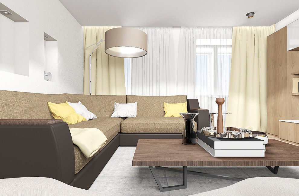 Гостиная с солнечными акцентами