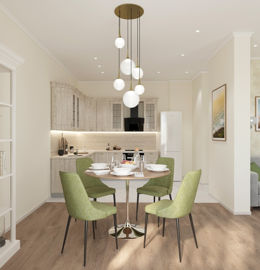 Обложка проекта: Дизайн двухкомнатной квартиры в светлых тонах