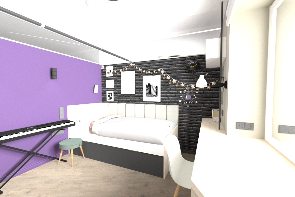 Комната для девочки-подростка 12 лет