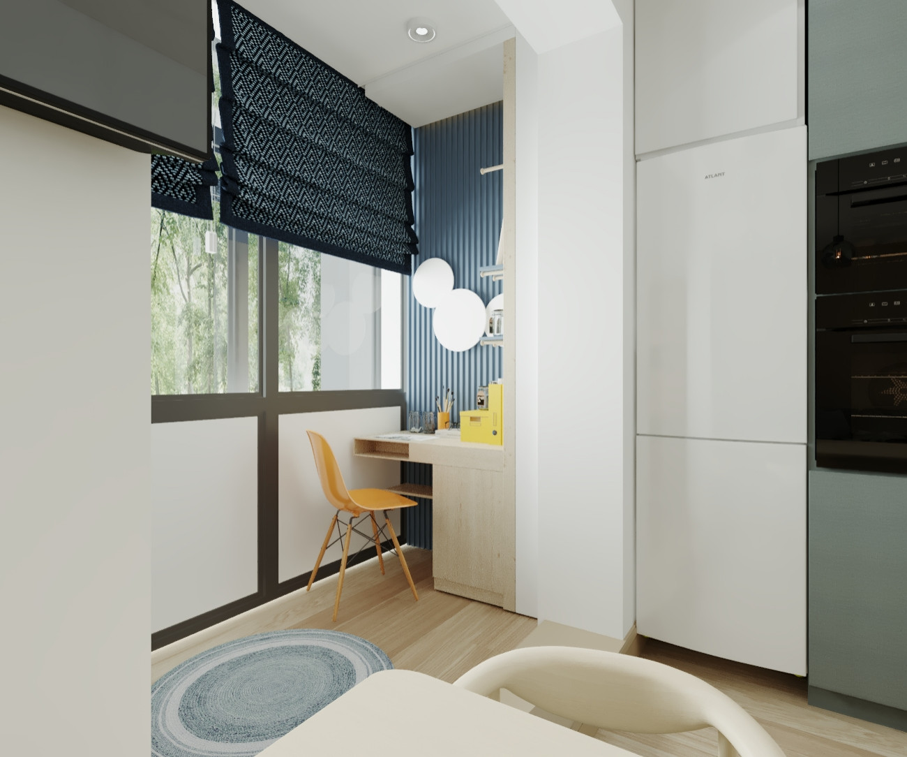 Современный дизайн квартиры студии