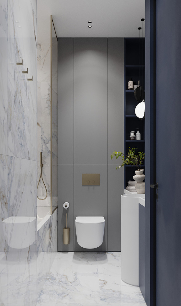 Брутальный интерьер квартиры 85 кв.м. в Москве. Проект