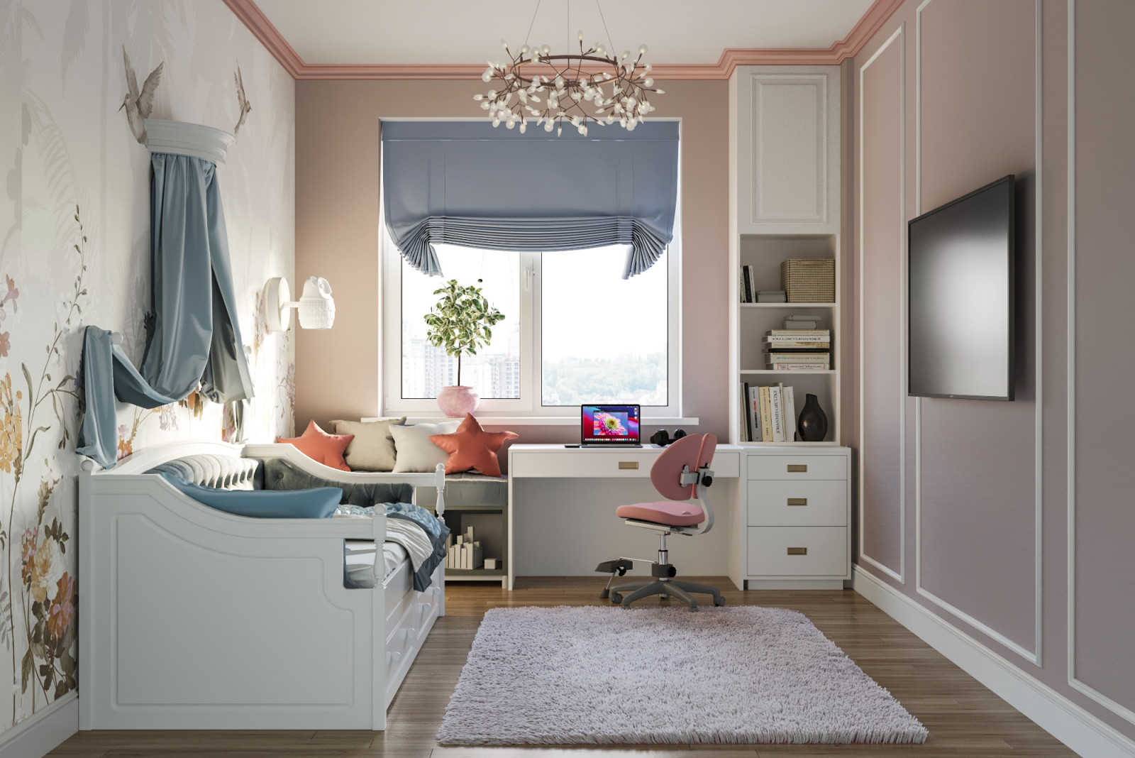 Дизайн интерьера 3-х комнатной квартиры в ЖК Берёзовая Роща