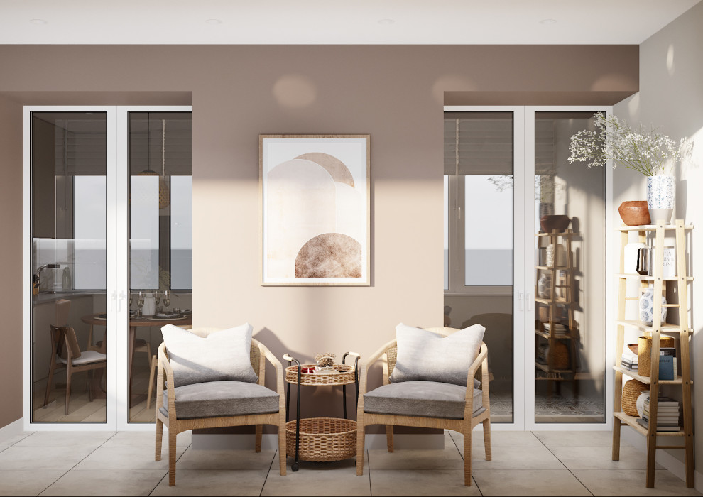 Проект квартиры "Пудра и шоколад"