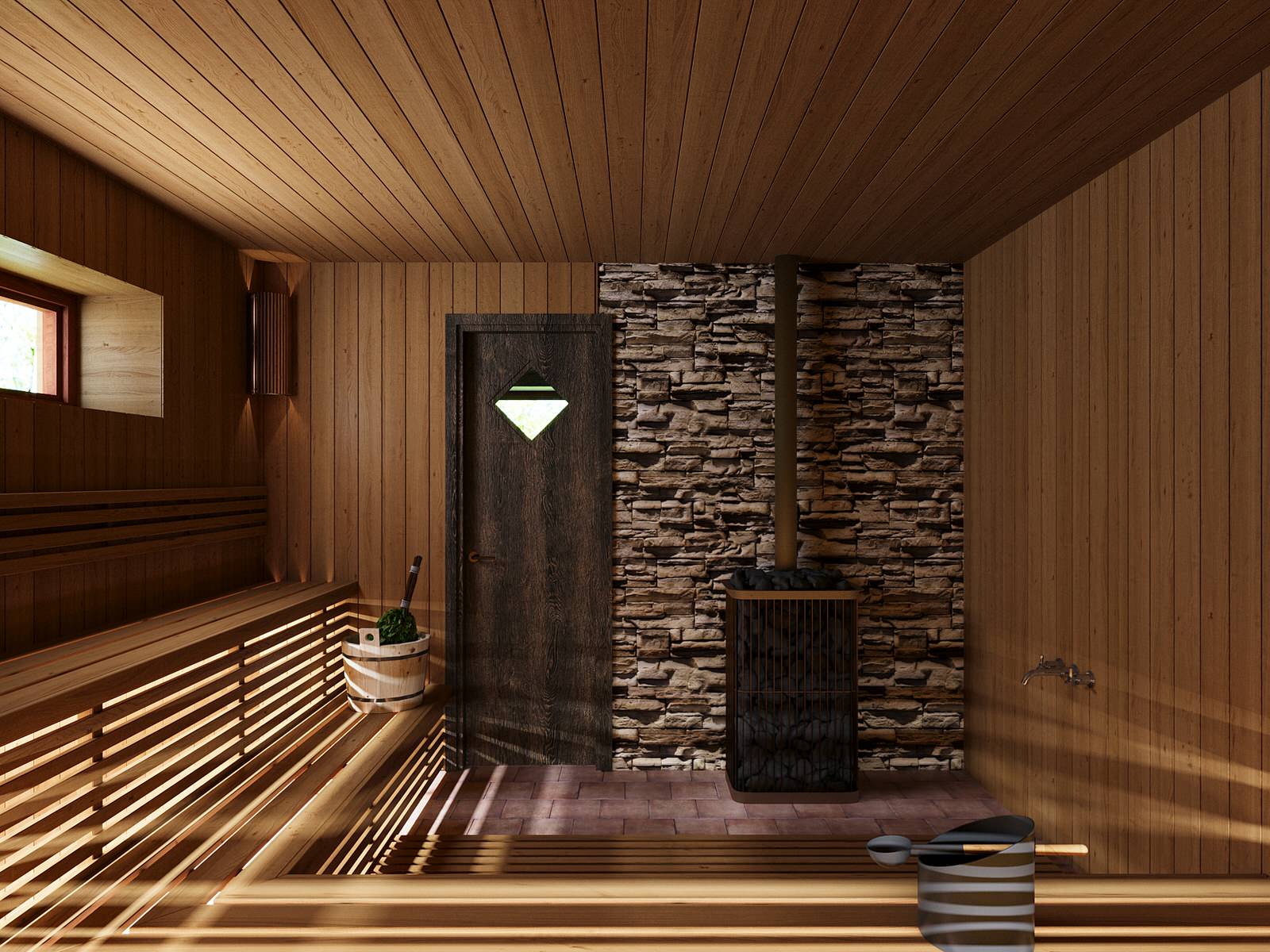 Дизайн дома-бани 110 кв.м.