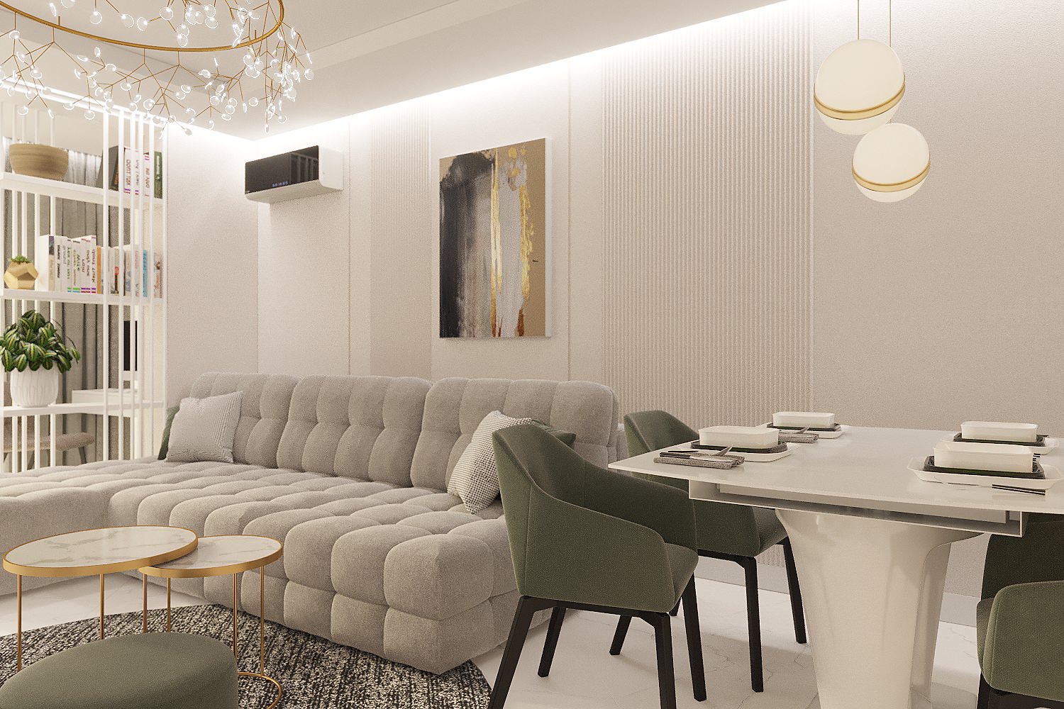 Дизайн двухкомнатной квартире в Квартале Энтузиастов