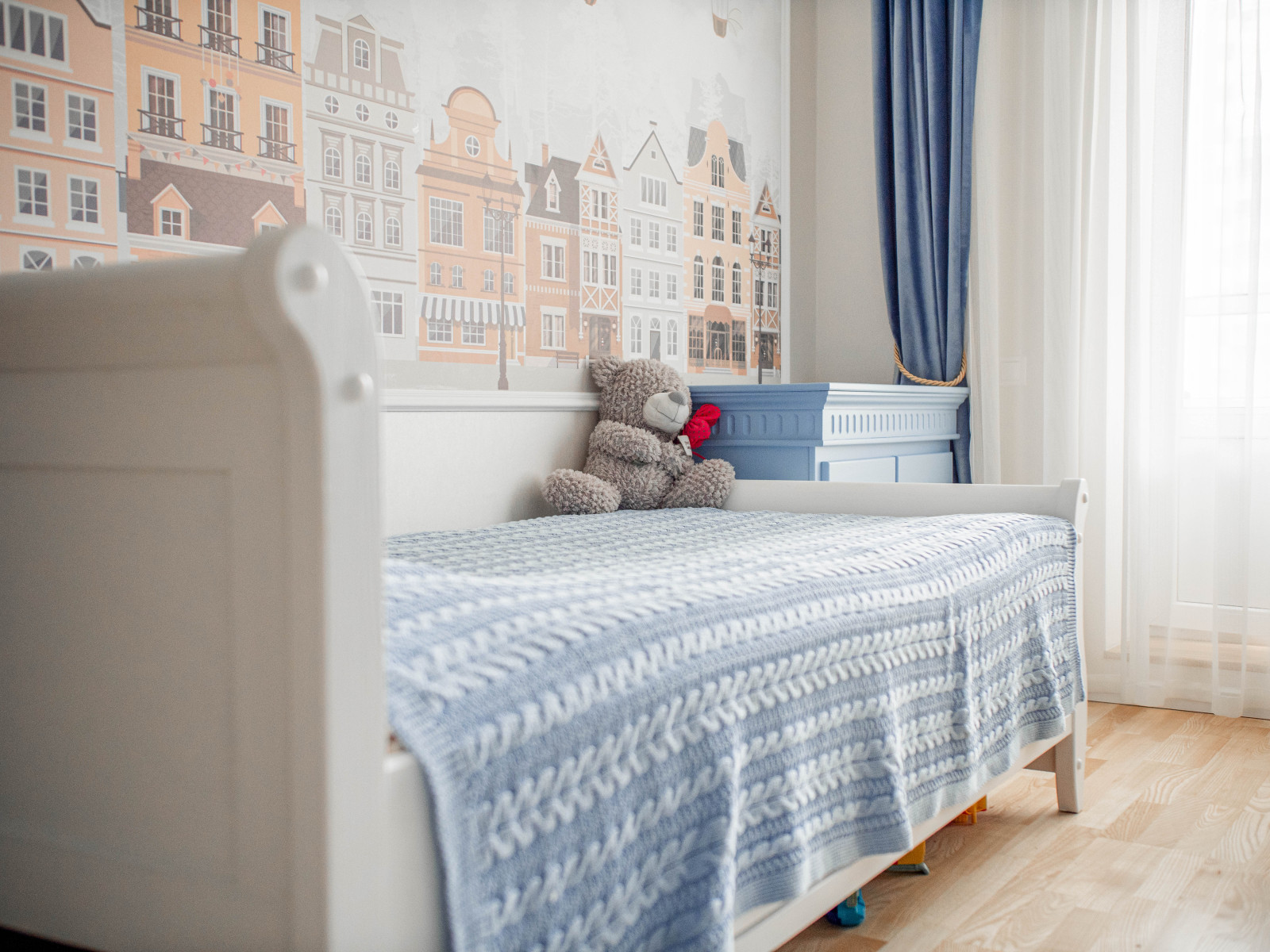 Детская для мальчика в синих тонах