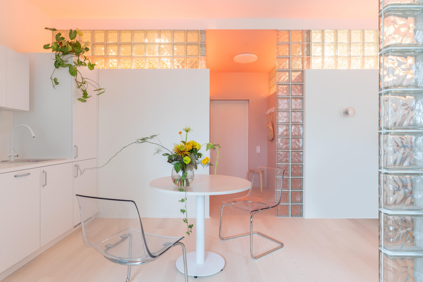 Квартира с стеклоблоками