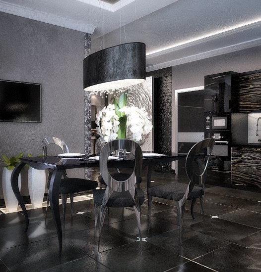 Black color interior ideas