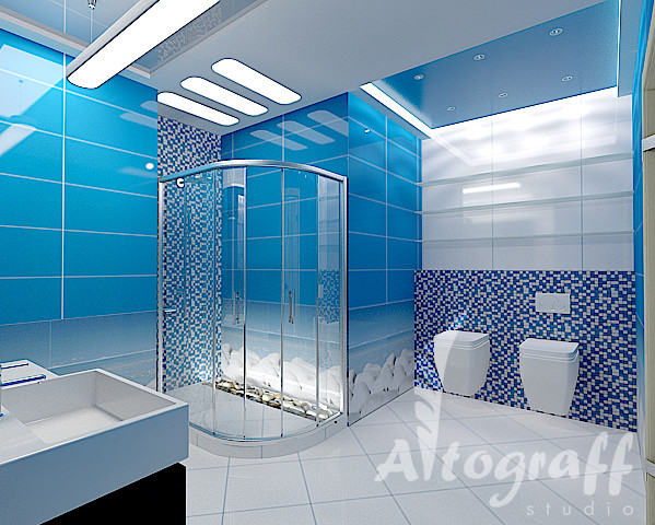 Ванные комнаты в квартире на Ключевской