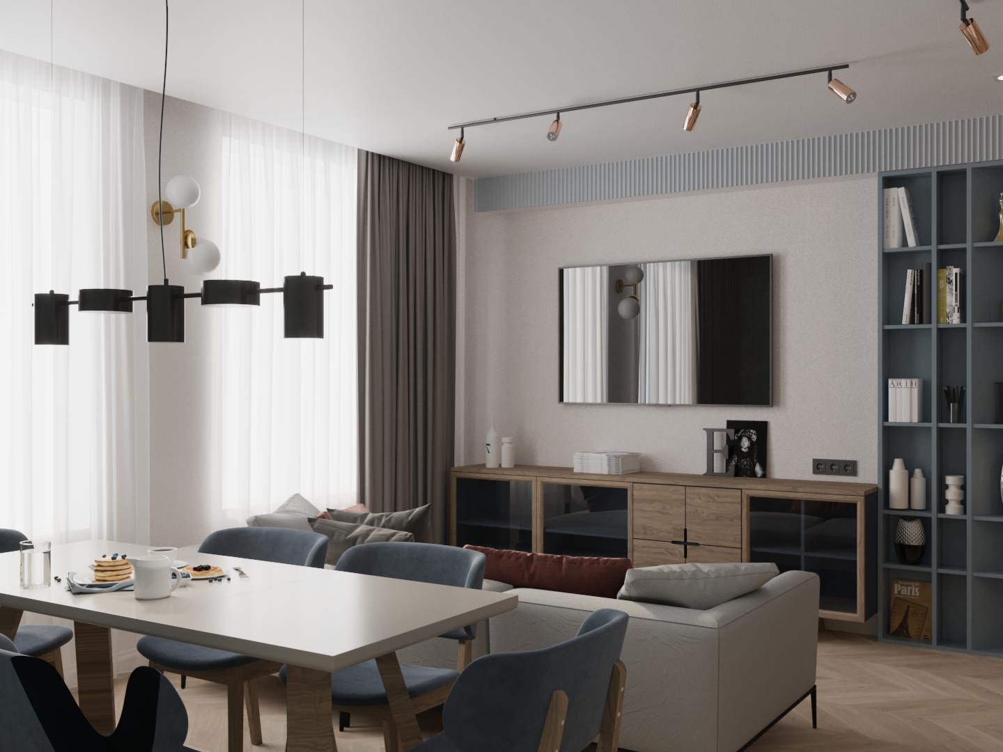 Обложка проекта: Кухня-Гостиная в жк привелегия