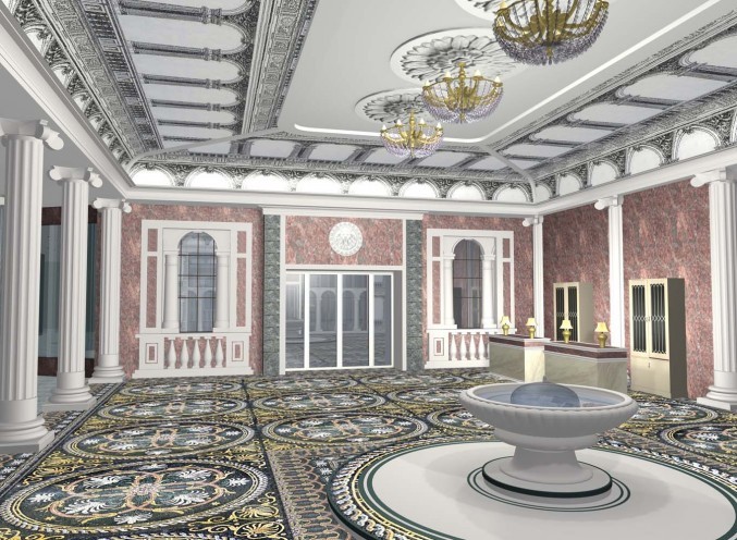 Холл в жилом комплексе