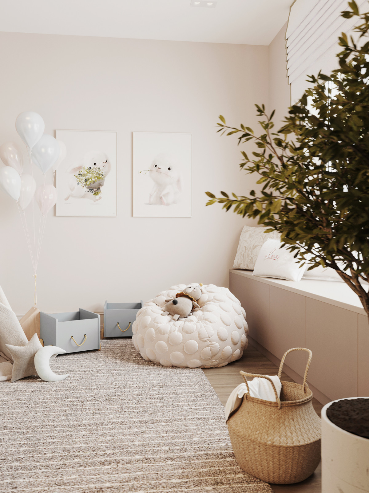 Нежная детская комната