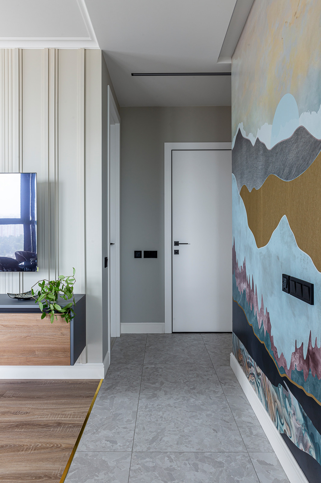 В сиреневых тонах (3-х комнатная квартира 66,7 м²)