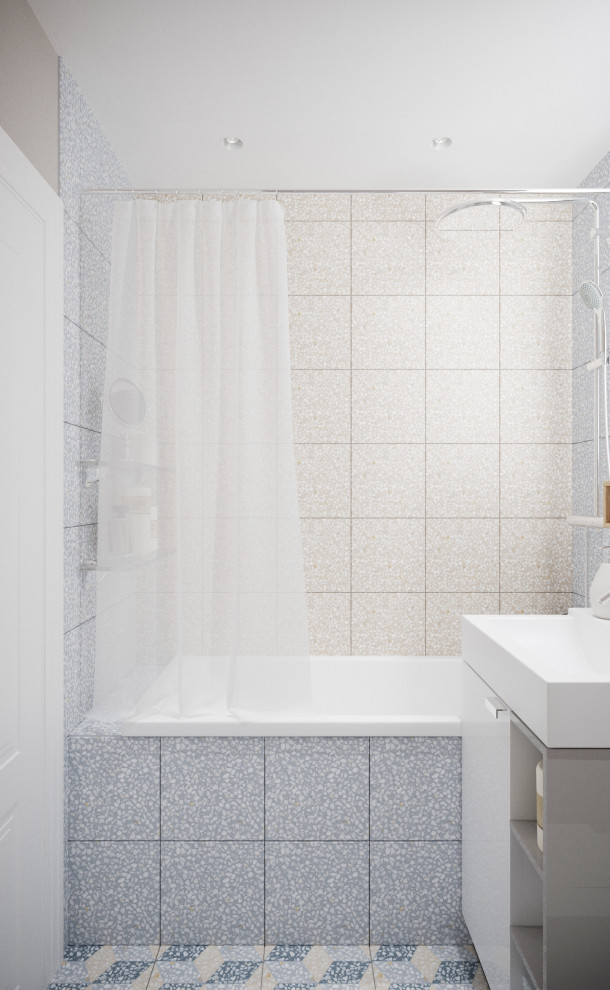 Квартира 31 м2 для молодой девушки в стиле современная классика