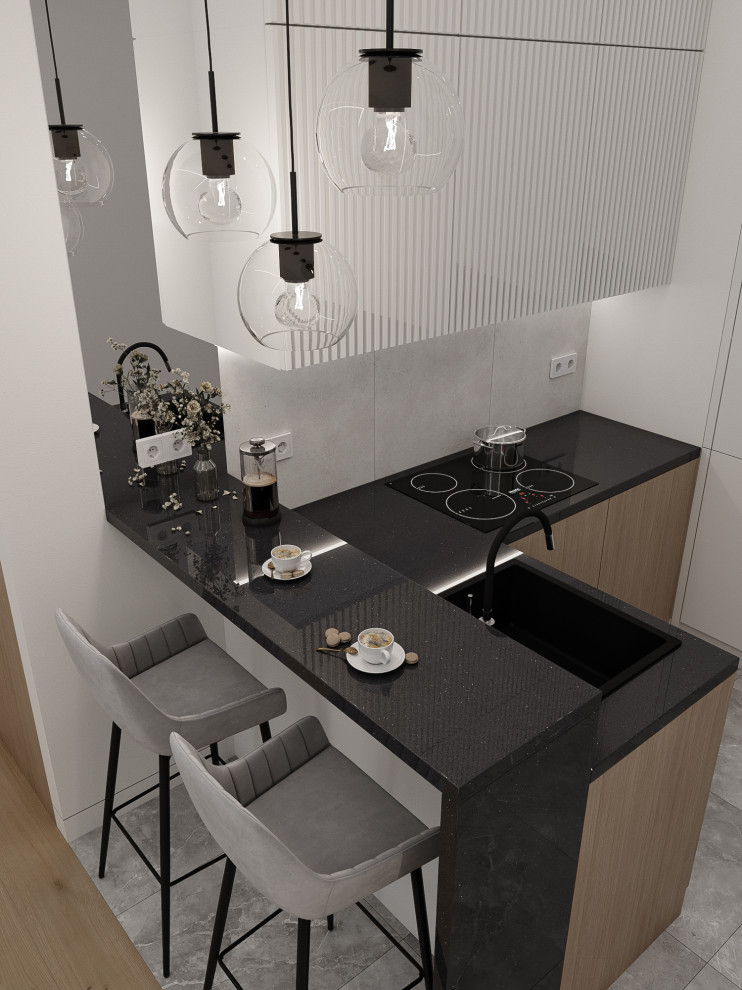 Интерьер квартиры-студии в ЖК Первый квартал