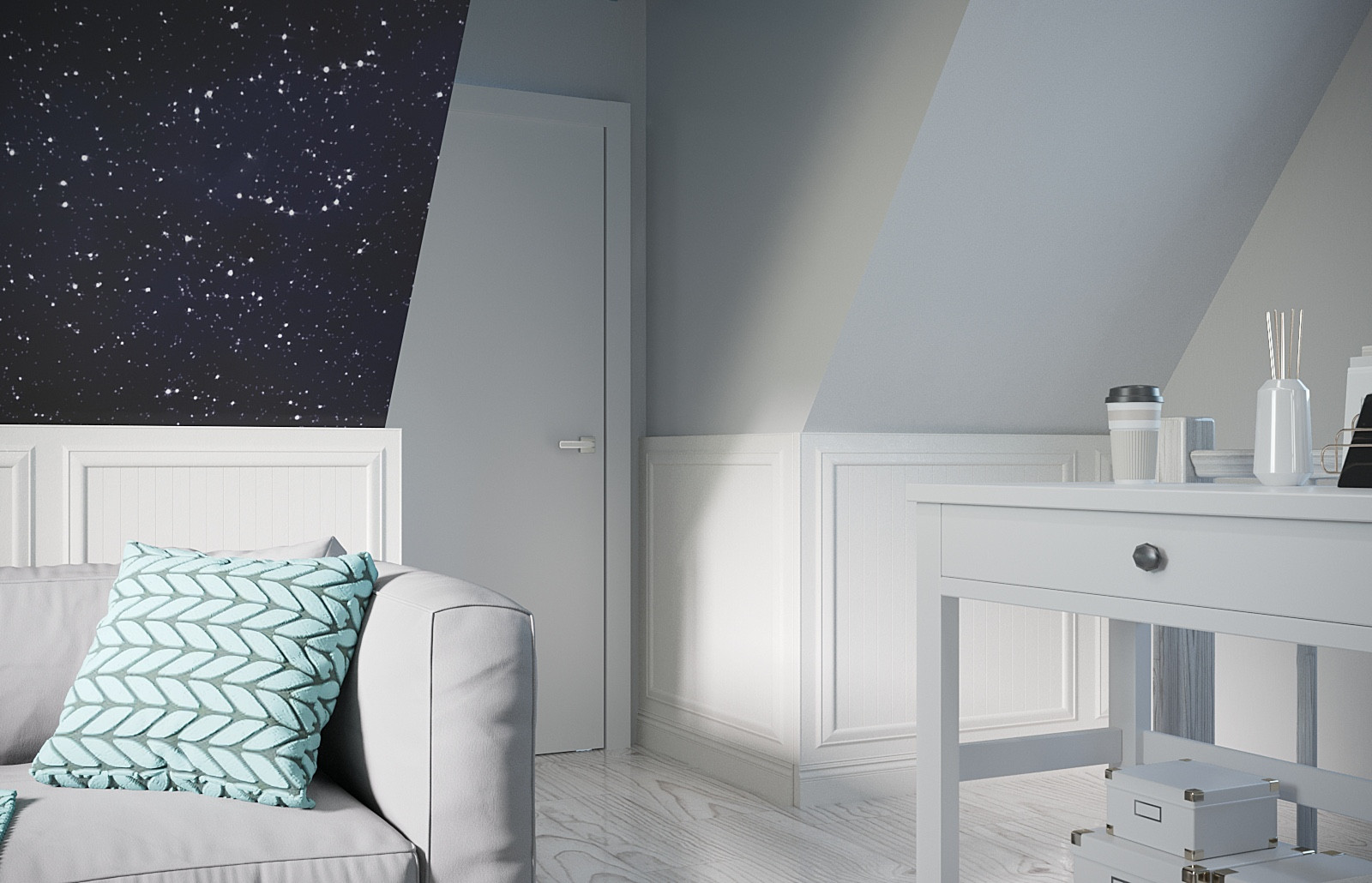 Обложка проекта: Гостиная с игровой зоной в загородном доме