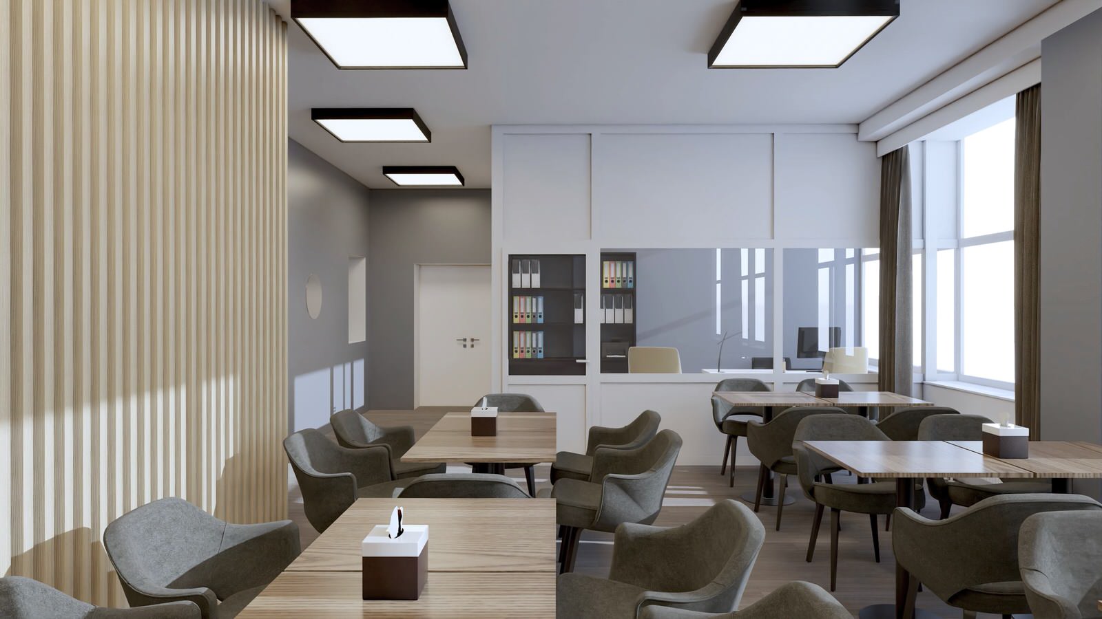 Общие пространства Областного центра профилактики и реабилитации в г. Тюмень